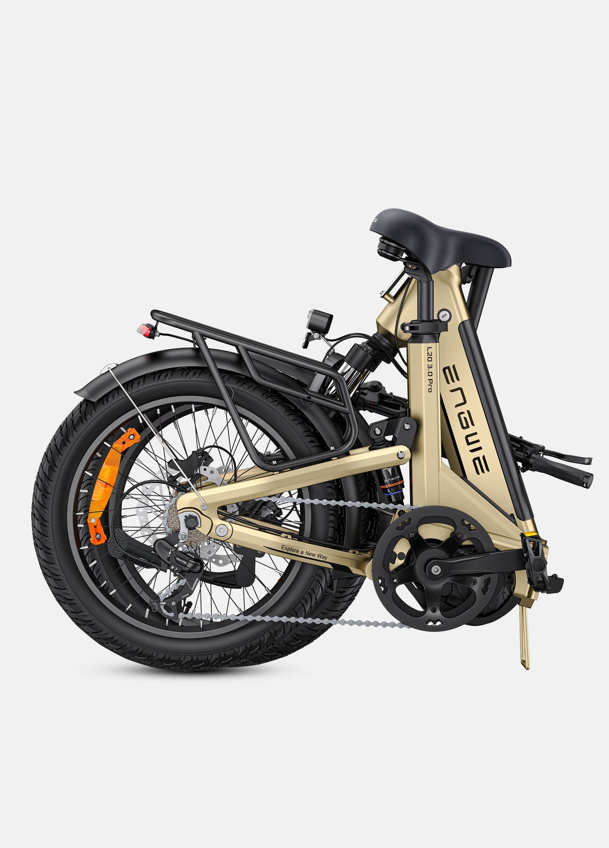a folded engwe l20 3.0 pro electric bicycle