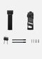 It shows the ENGWE folding bike lock along with its accessories, including two keys, mounting straps, and screws for installation.