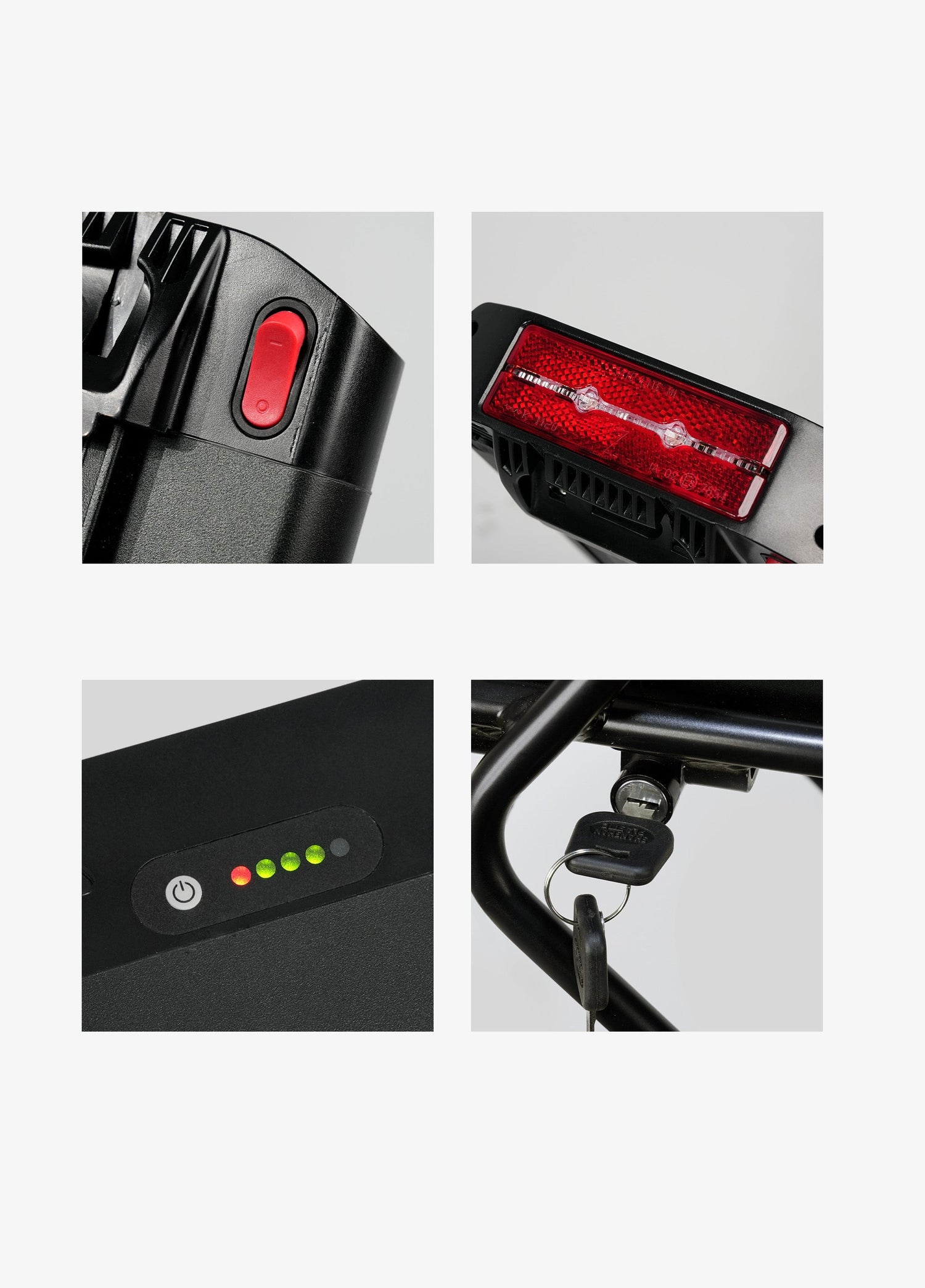 Switches and battery locks for e-bike EP-2 Pro/ ep-2 boost
