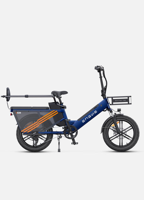 an engwe le20 longtail e bike with a rear guardrail